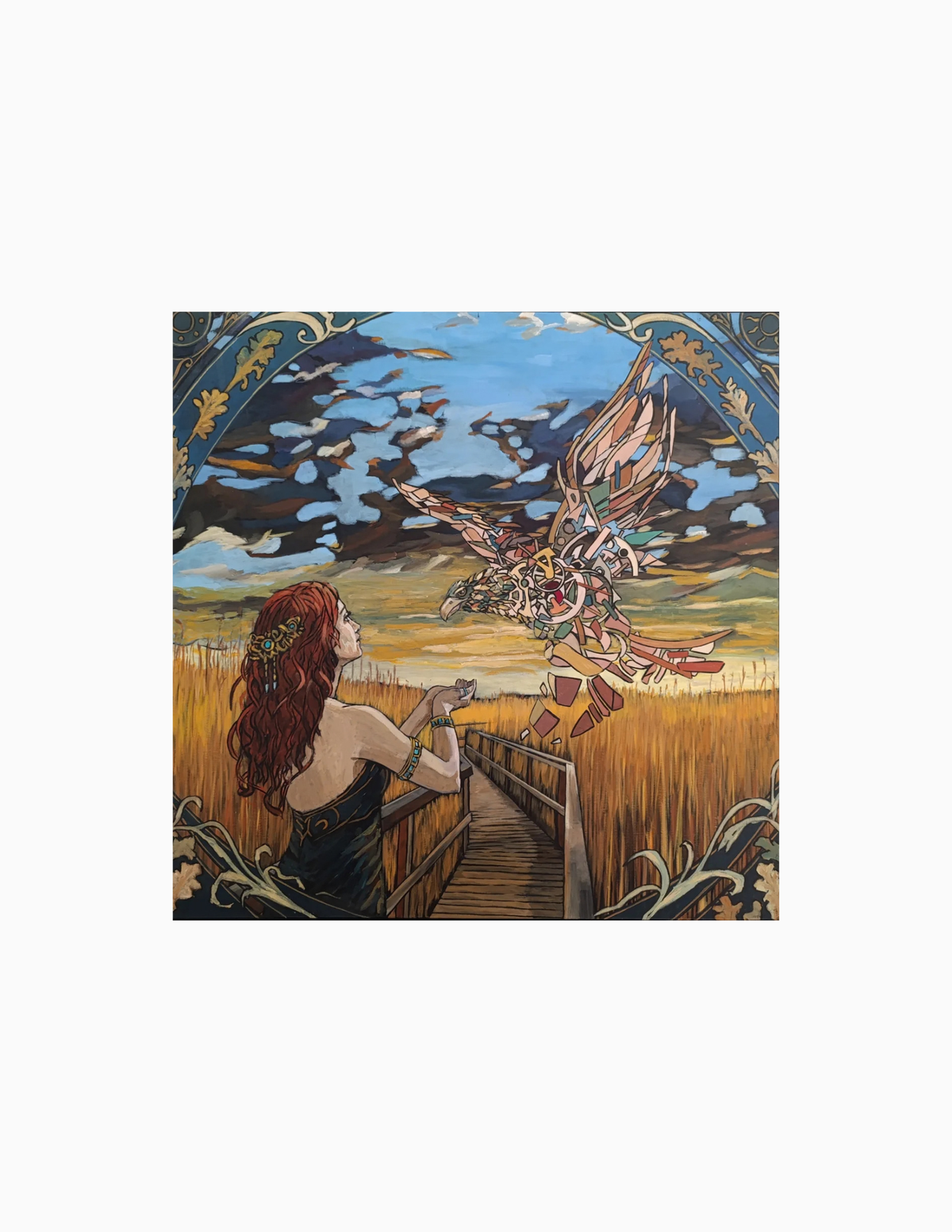 BorEli - Peinture - L'oiseau et la femme