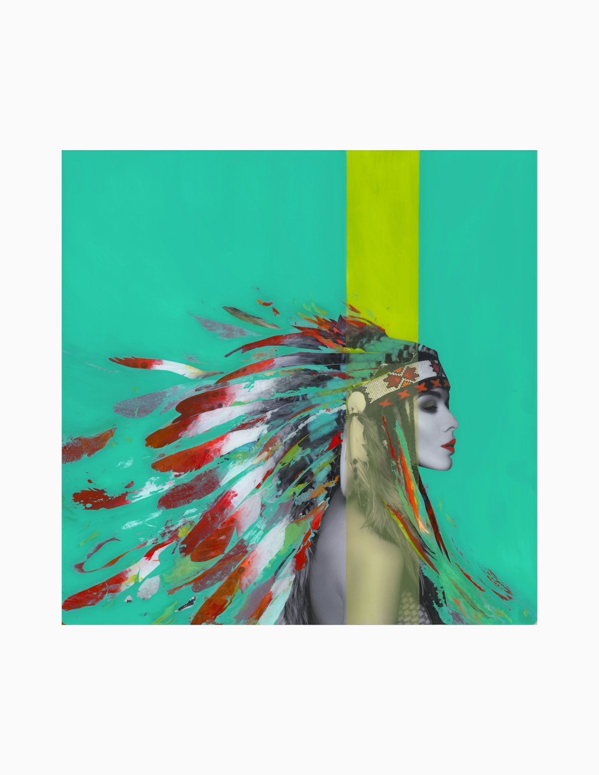 Charlotte PERROT - Peinture - À plume (jaune)