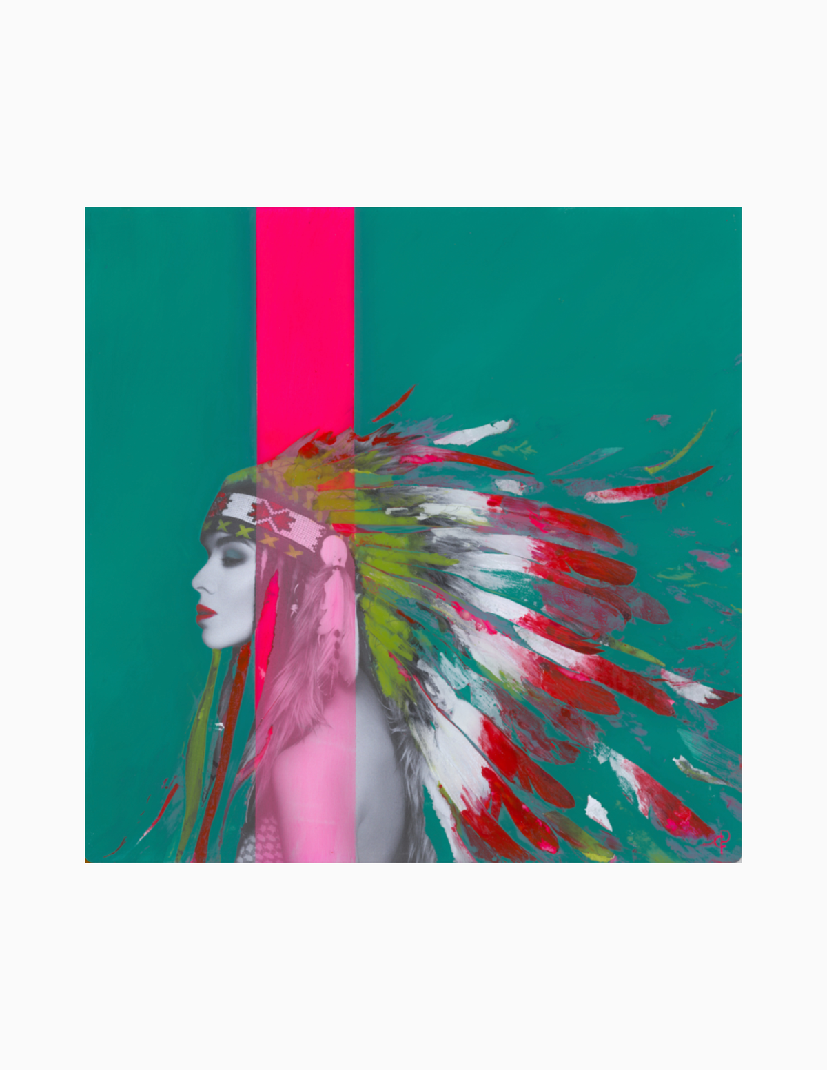 Charlotte PERROT - Peinture - À plume (vert)
