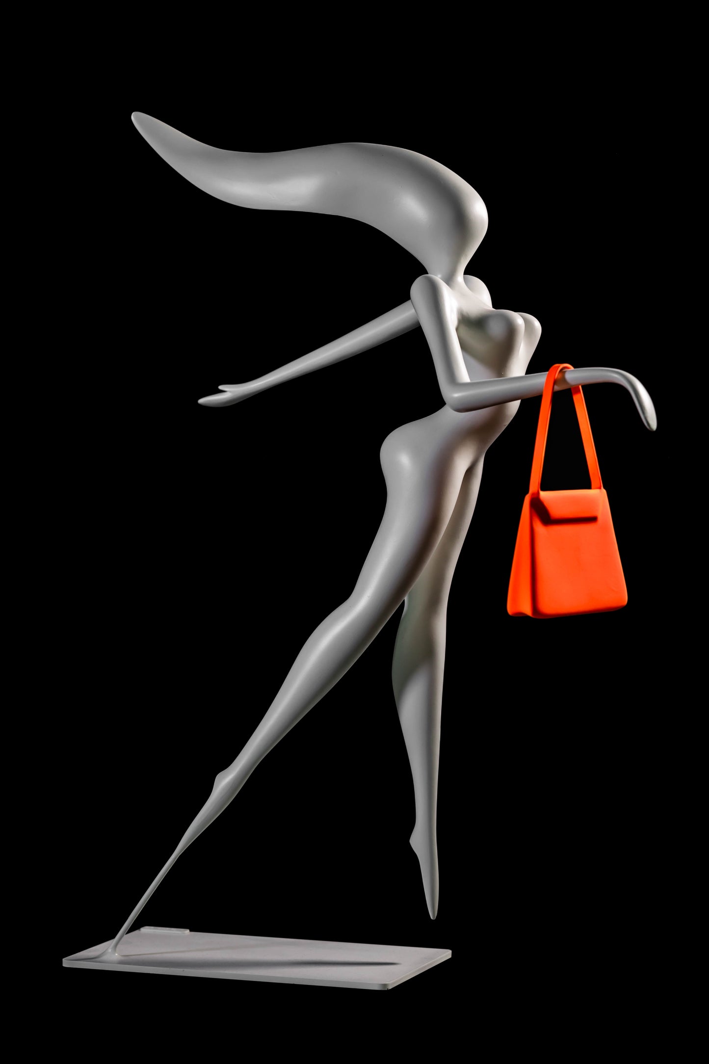 Femme au K Orange Fluo