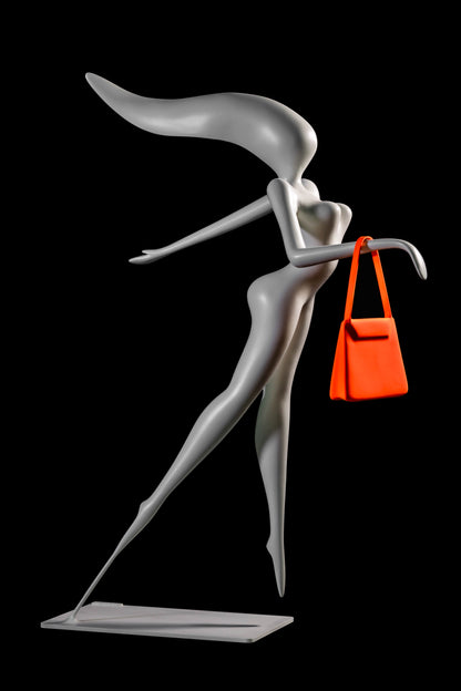 Femme au K Orange Fluo
