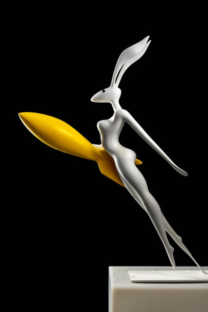 Flash Bunny avec sa fusée