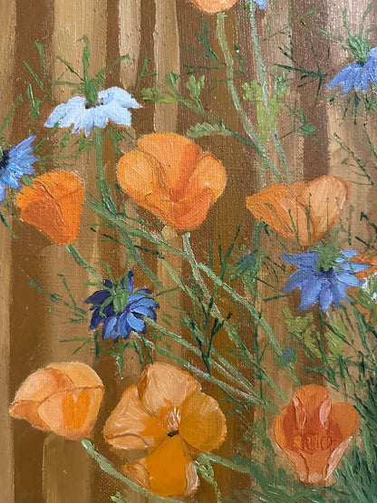 Nature morte aux fleurs et oignons