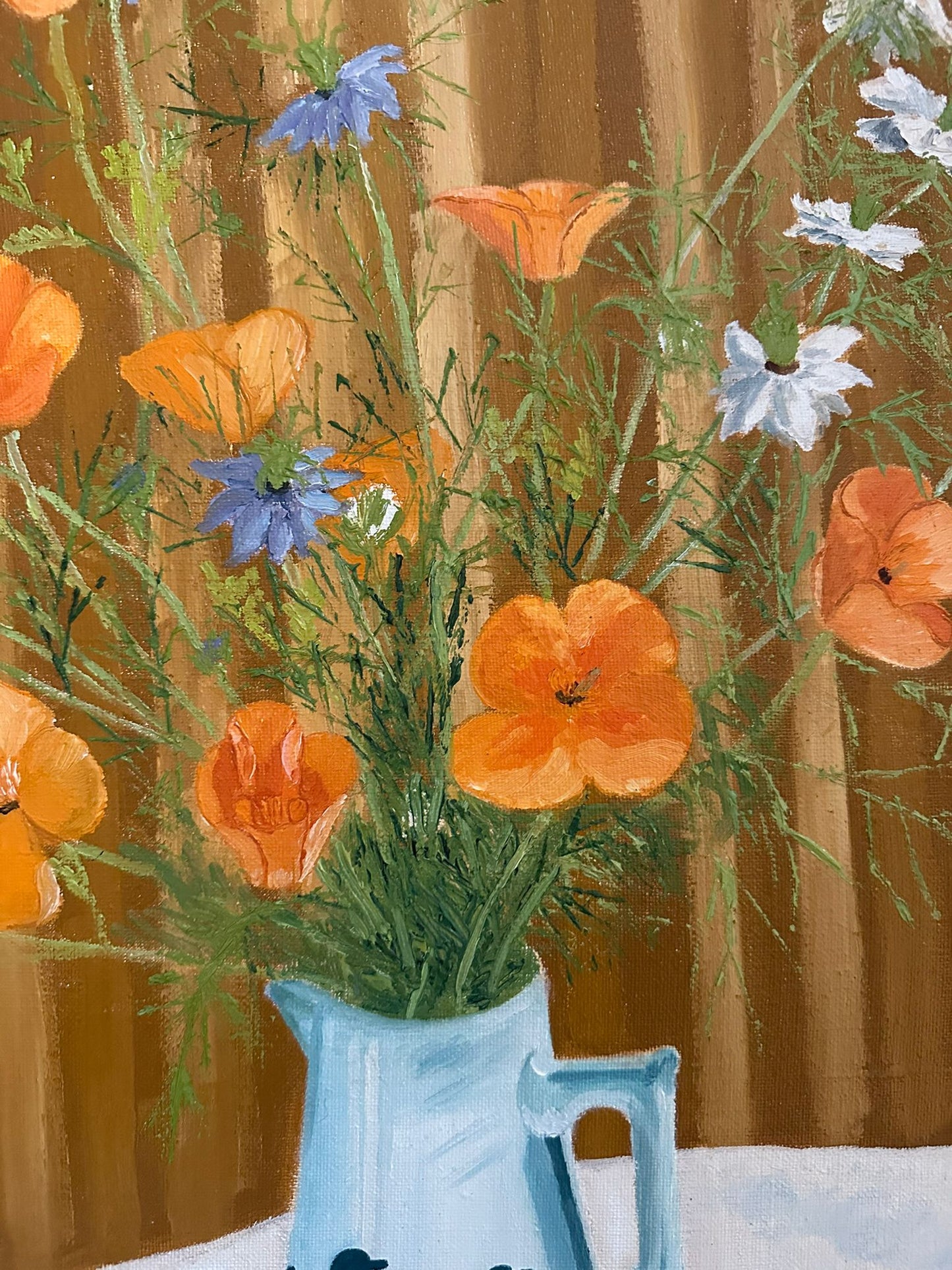 Nature morte aux fleurs et oignons