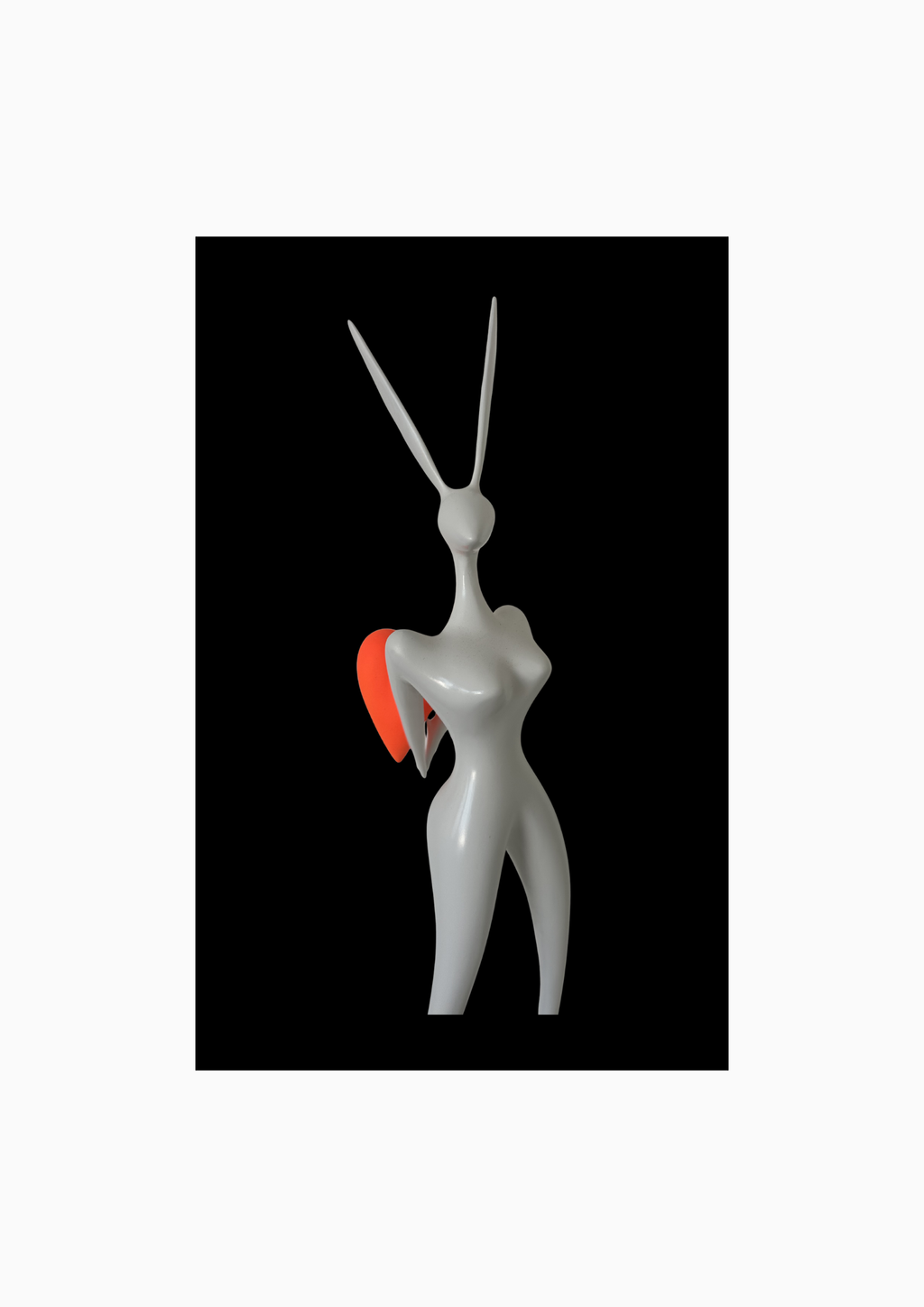 Olivier CAUX – Sculpture – Bad Bunny in White