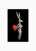 Olivier CAUX – Sculpture – Bad Bunny in White
