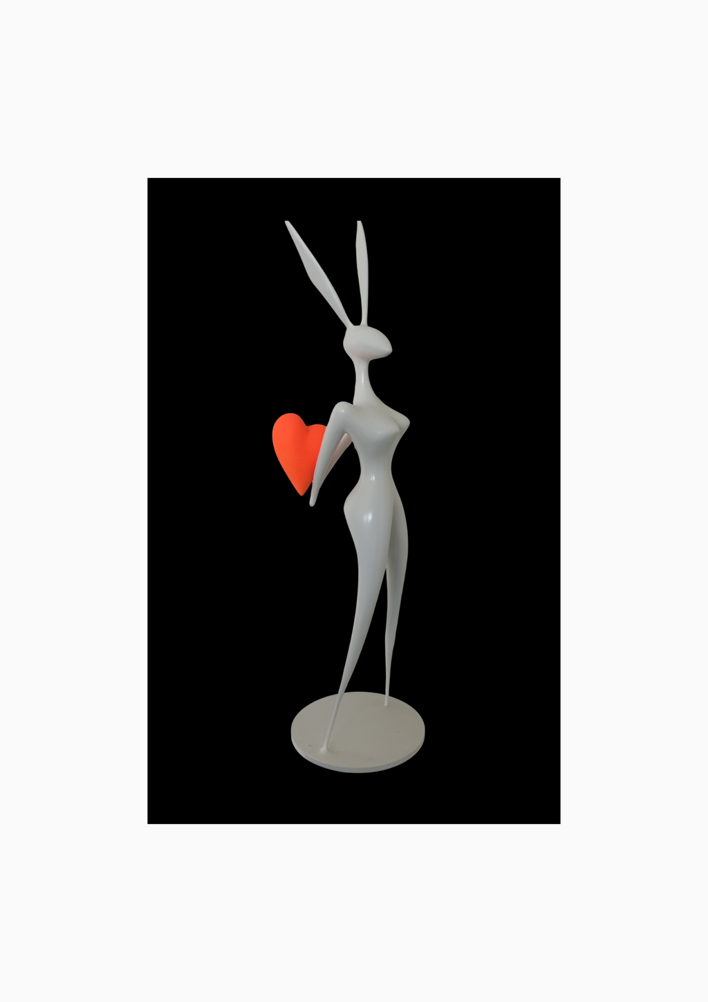 Olivier CAUX – Sculpture – Bad Bunny in White