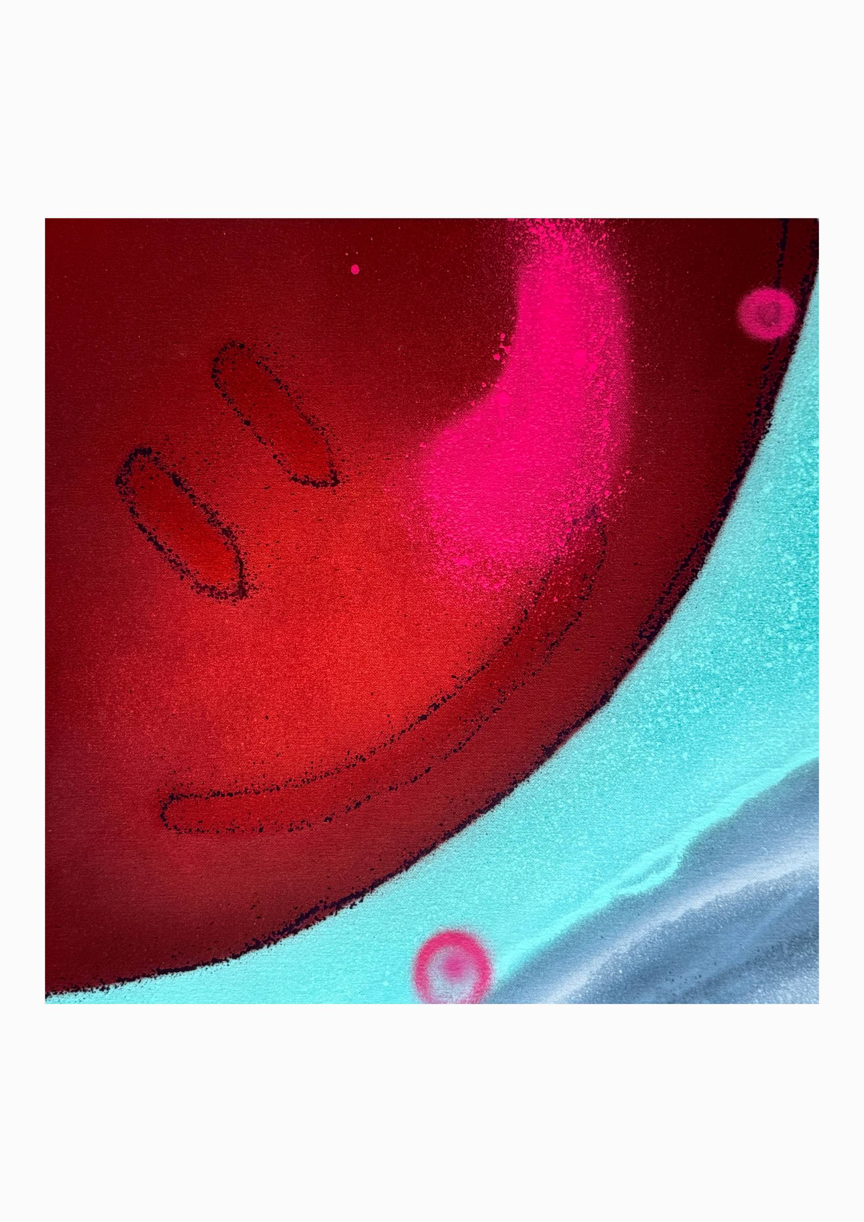 Deux Mètres – Peinture – Fragment de Graffiti I