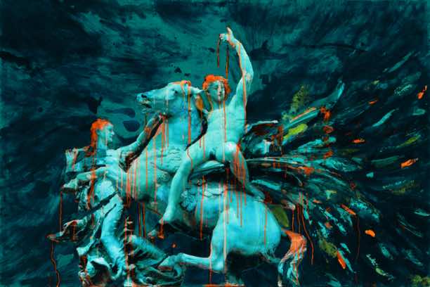 Charlotte PERROT - Peinture - Pégase et La Renommée